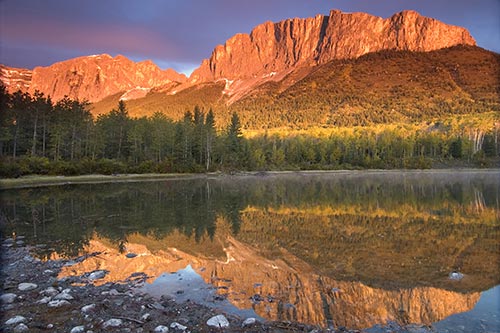 Mount Yamnuska in the Canadian Rockies poster